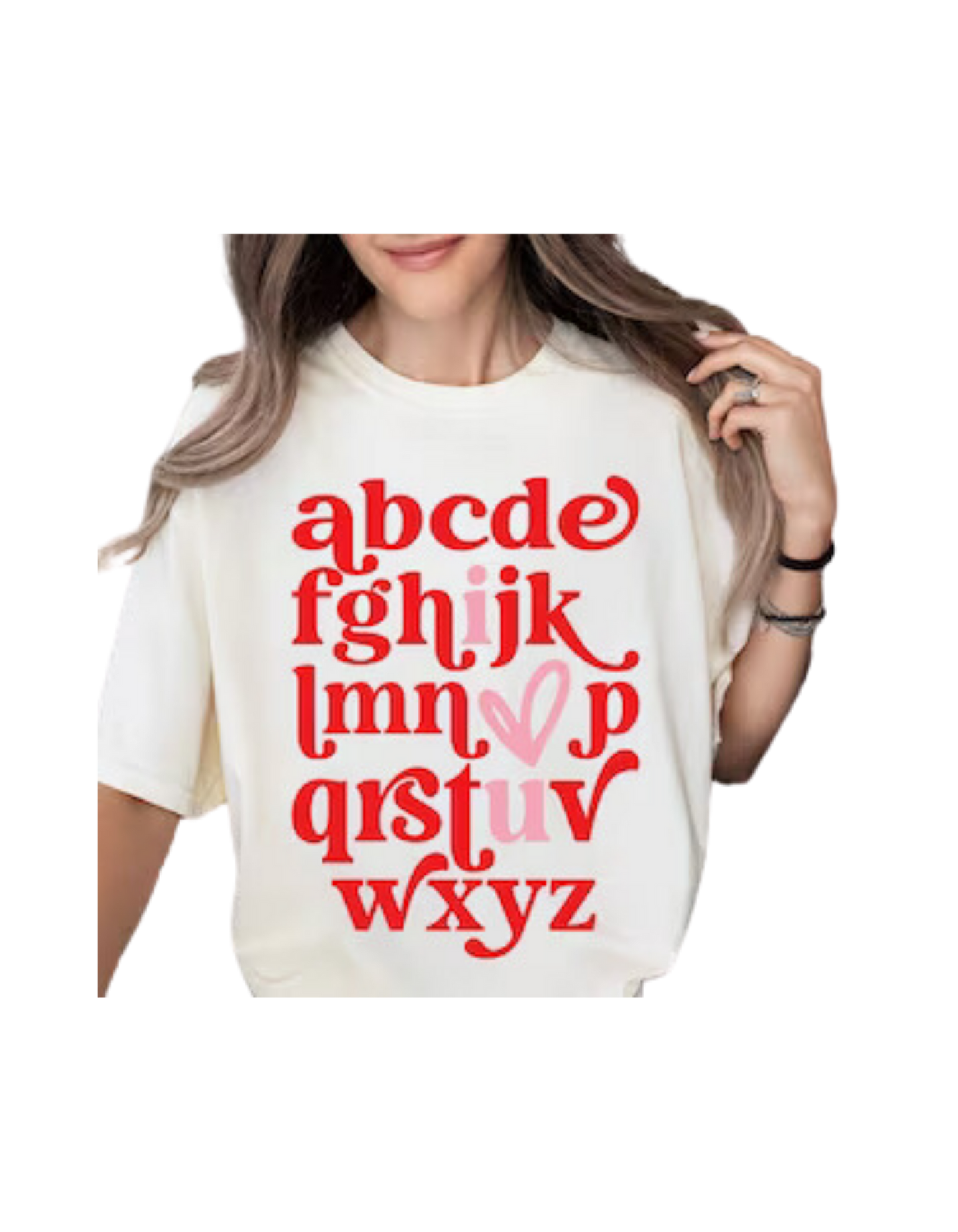 I Heart U - Alphabet Shirt